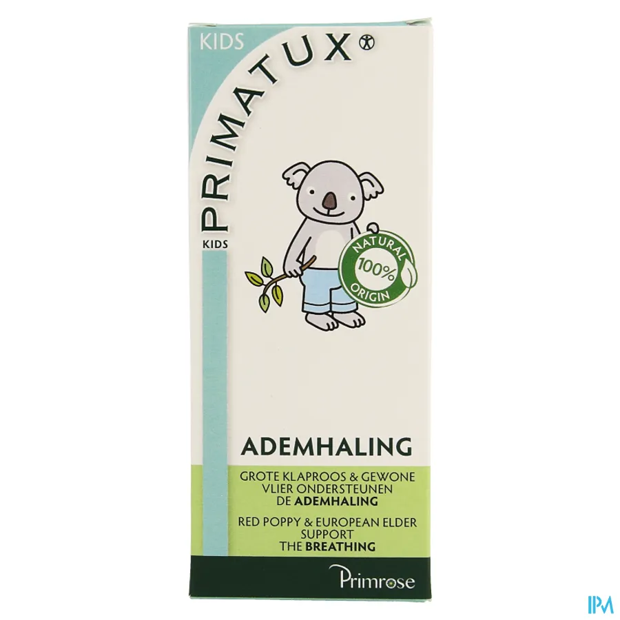 packshot van Primatux Kids voor de Ademhaling 120 ml