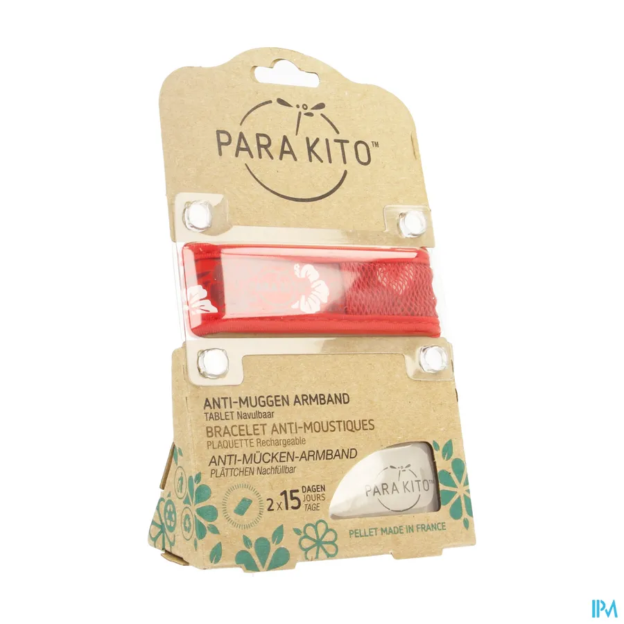 packshot van ParaKito Anti-Muggen Armband Jungle en Tropical Hawai met 2 Navultabletten