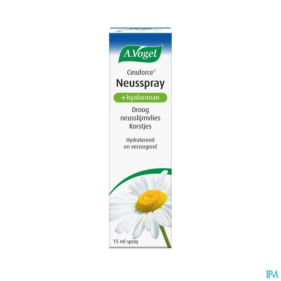 packshot van A. Vogel Cinuforce Neusspray voor Droog Neusslijmvlies en Korstjes 15 ml