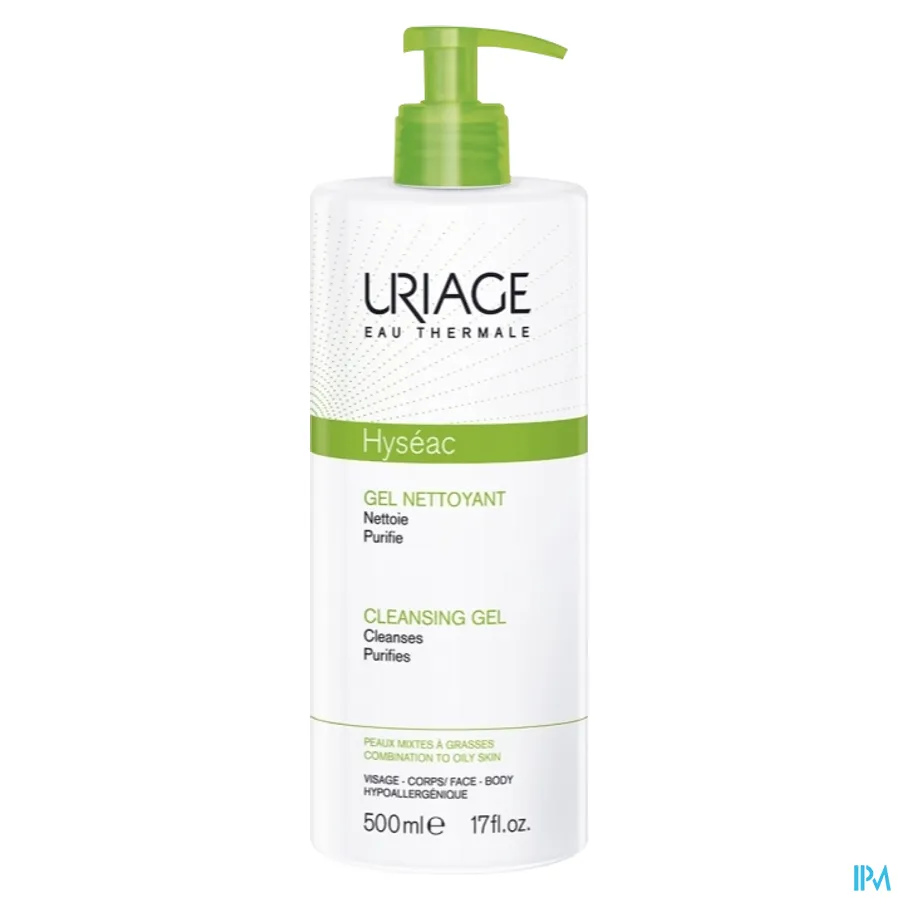 packshot van Uriage Hyséac Reinigingsgel 500 ml