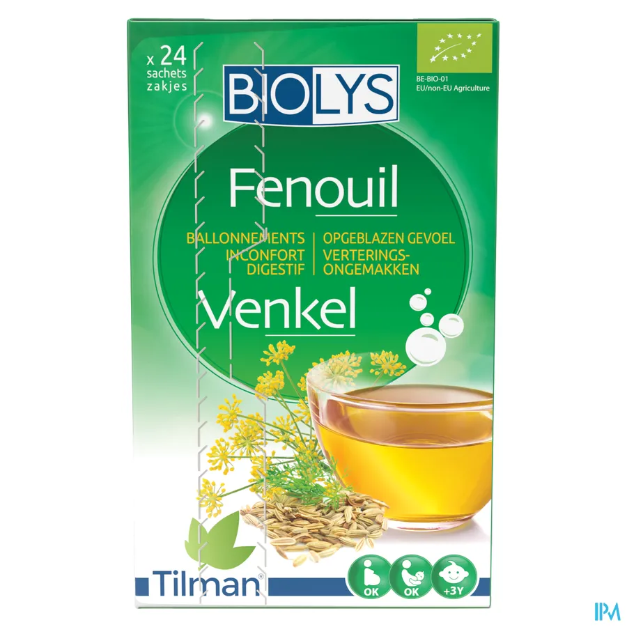 packshot van Tilman Biolys Venkel 24 zakjes