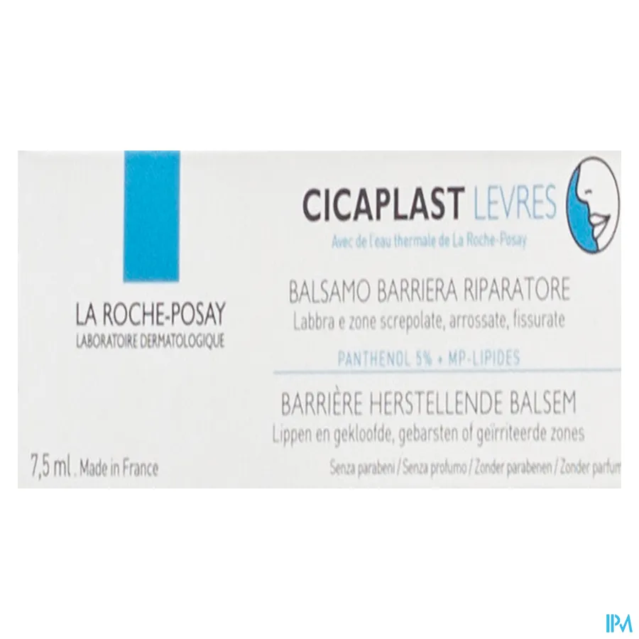 packshot van La Roche-Posay Cicaplast Lipbalsem 7,5ml
