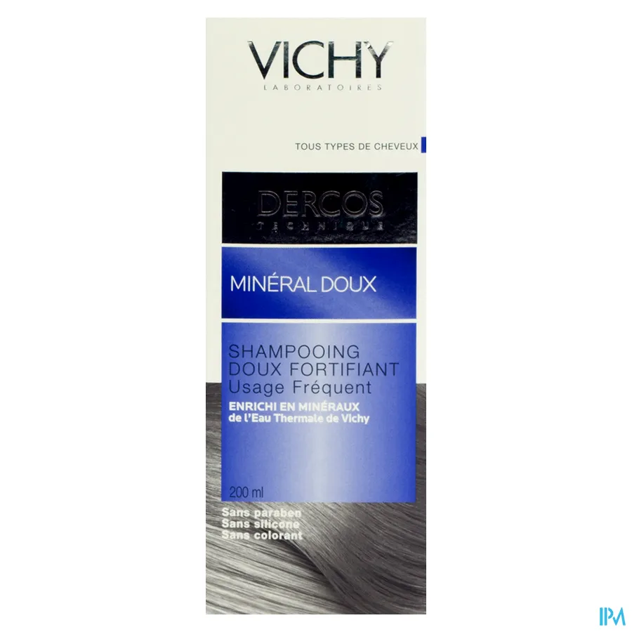 packshot van Dercos Shampoo Mineral Soft 200 ml