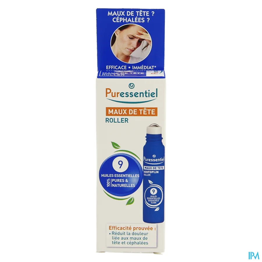 packshot van Puressentiel Hoofdpijn Roller 9