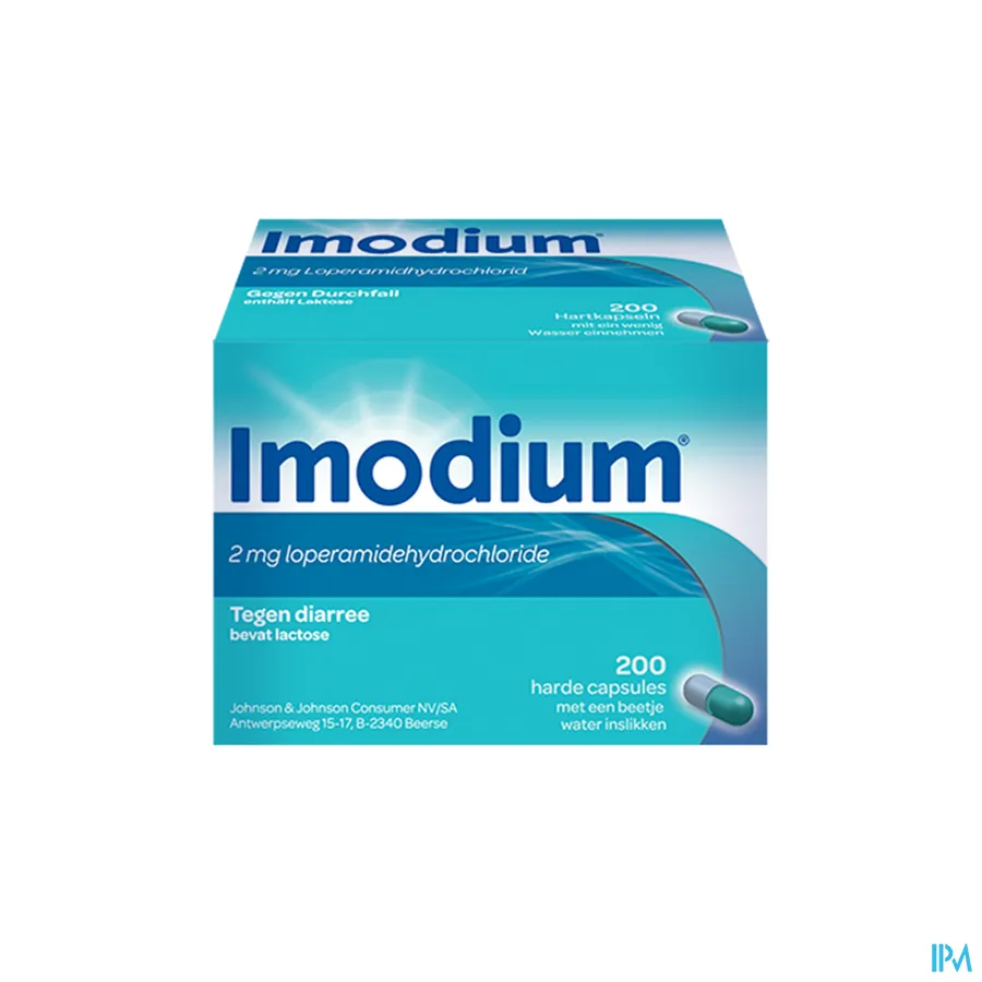 packshot van Imodium 200 capsules