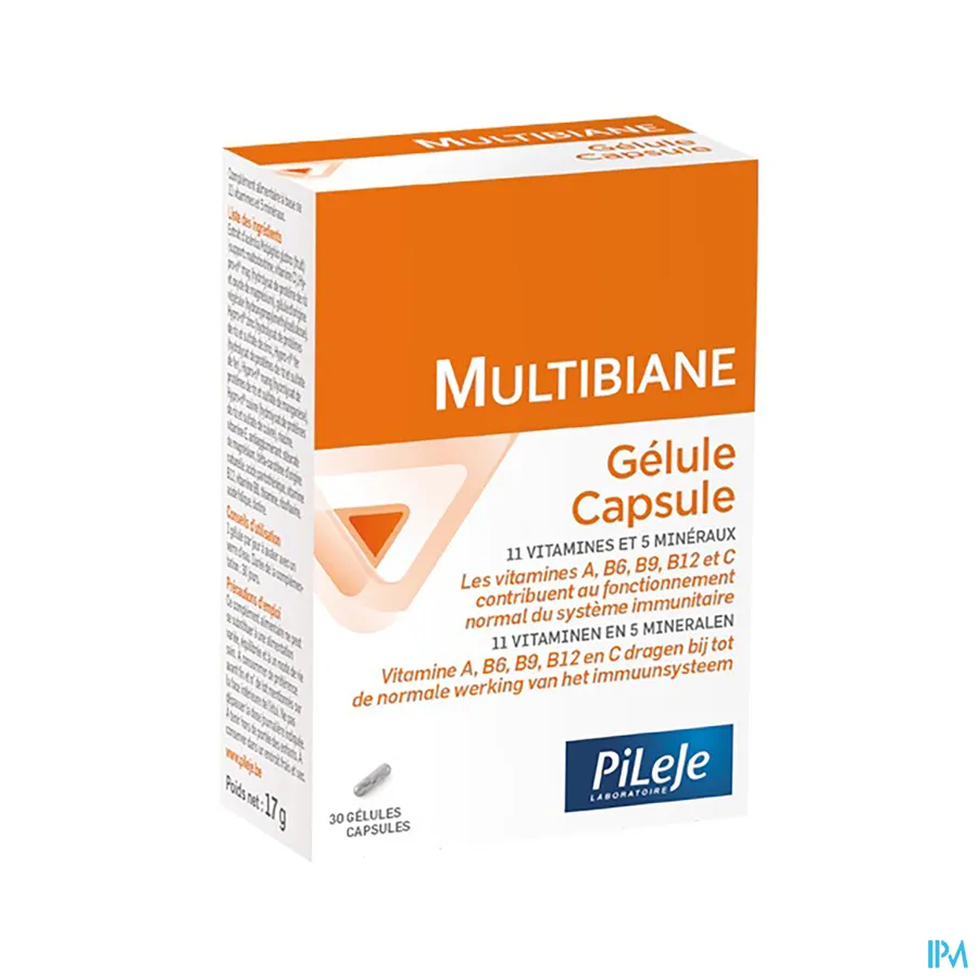 packshot van Pileje Multibiane 30 capsules