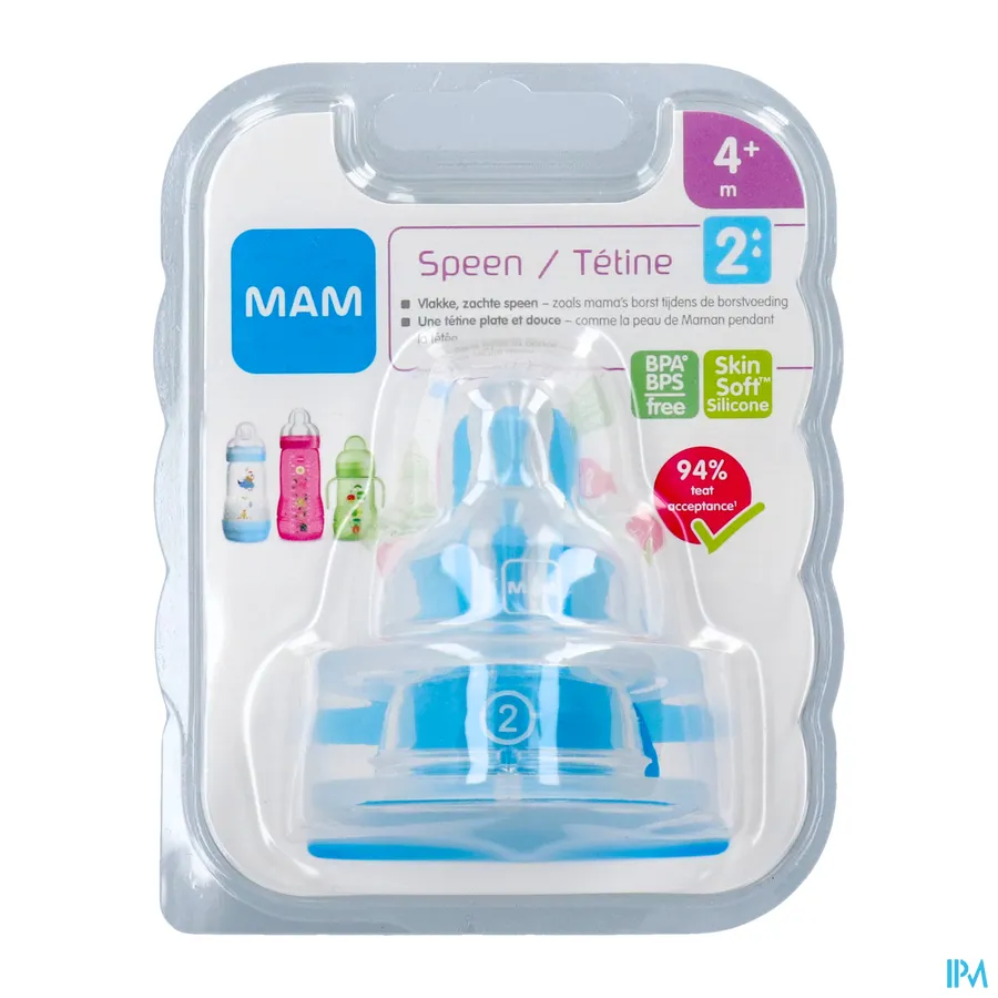 packshot van MAM Zuigspeen Soft 2 (+2 maand)