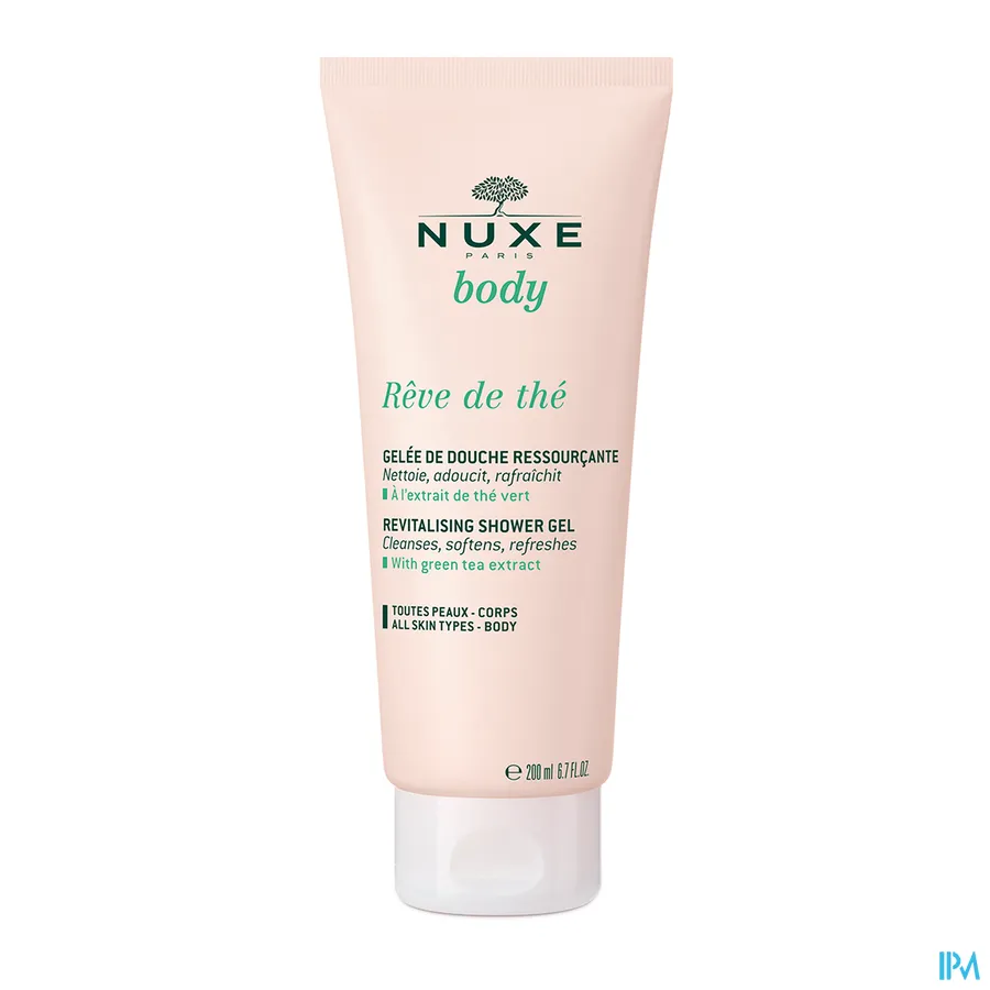packshot van Nuxe Body Rêve de Thé Verkwikkende Douchegel 200 ml