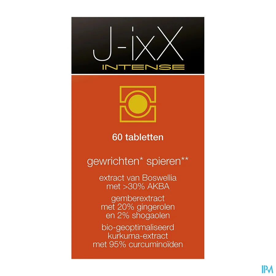 packshot van J-IxX Intense voor Gewrichten en Spieren 60 Tabletten