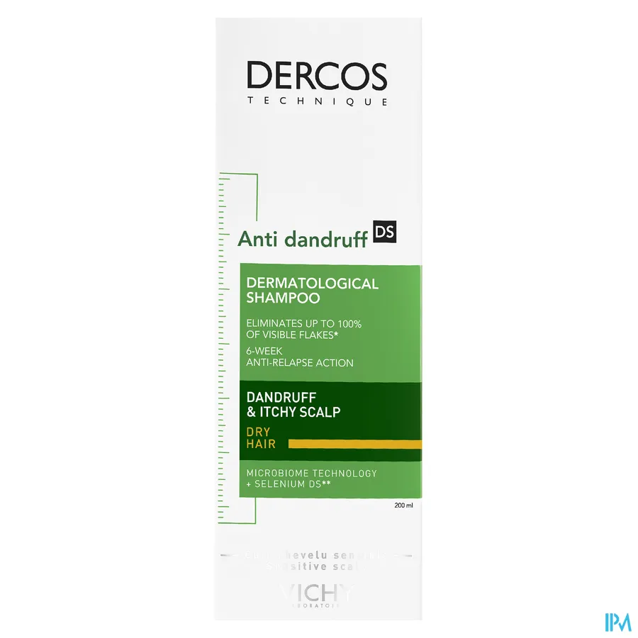 packshot van Vichy Dercos Antiroosshampoo Droog Haar 200 ml