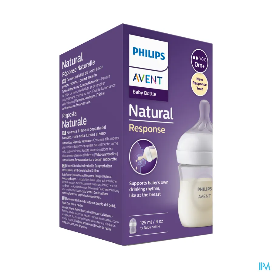 packshot van Philips Avent Natural 3.0 Zuigfles 125ml