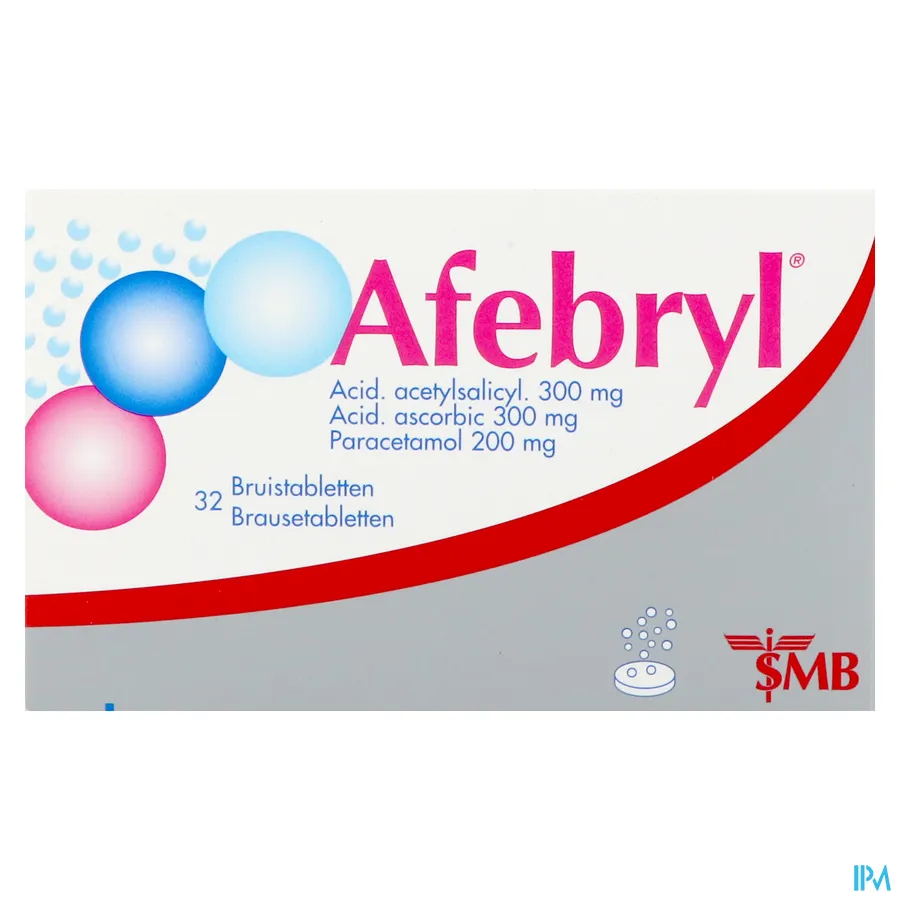 packshot van Afebryl 32 bruistabletten