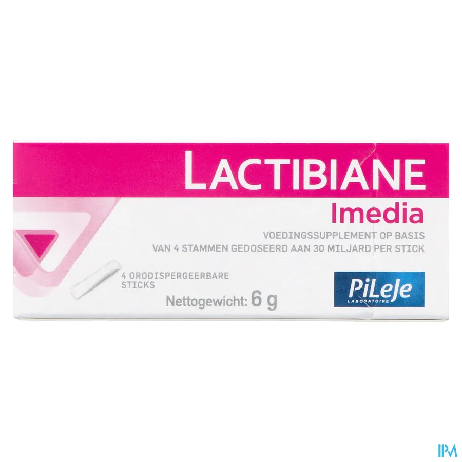 packshot van Pileje Lactabiane Imedia 4 sticks