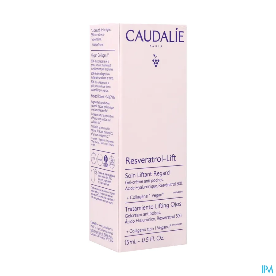 packshot van Caudalie Resveratrol-lift Oogverzorging 15 ml