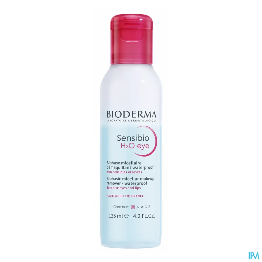 packshot van Bioderma Sensibio H2O Eye Biphasic Micellar Makeup Remover Waterproof 125 ml