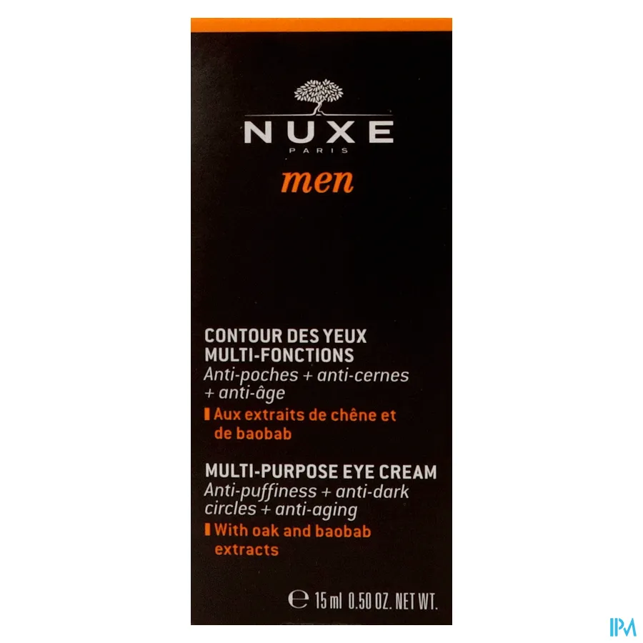 packshot van Nuxe Men Oogcontour Multifunctioneel Pompfles 15 ml