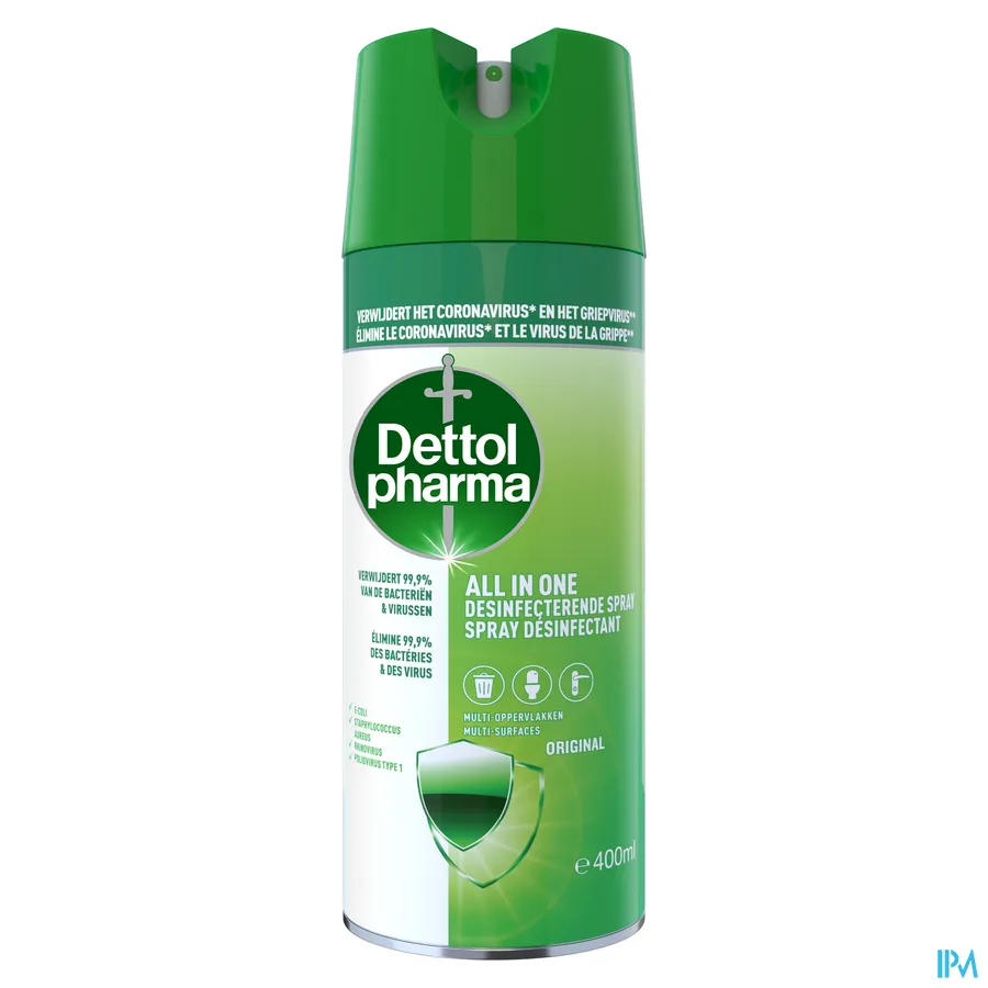 packshot van Dettolpharma All In One Desinfecterende Original Spray 400 ml
