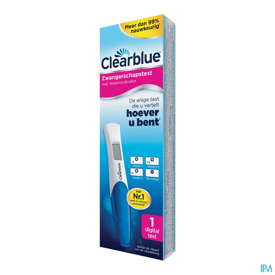 packshot van Clearblue Zwangerschapstest met Conceptie-indicator