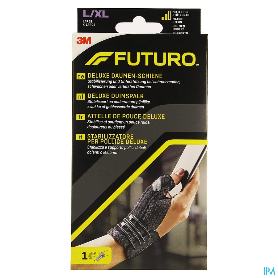 packshot van Futuro Deluxe Duimspalk Large-XLarge (Middelmatig Stabiliserende Steun)