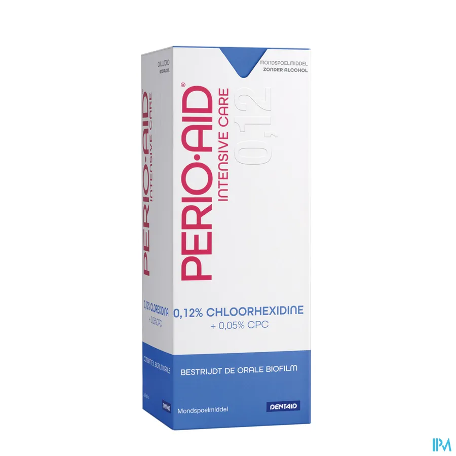 packshot van Perio Aid Intensive Care Mondspoelmiddel met 0,12% Chloorhexidine 500 ml