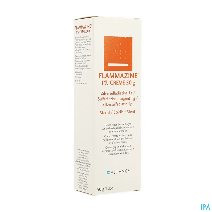 packshot van Flammazine Crème 50g