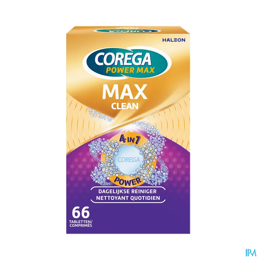 packshot van Corega Max Clean 66 tabletten