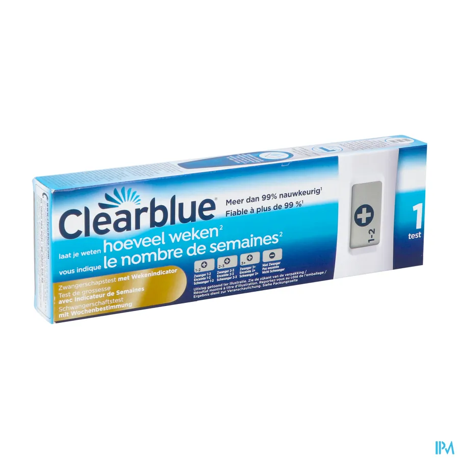packshot van Clearblue Zwangerschapstest met Conceptie-indicator