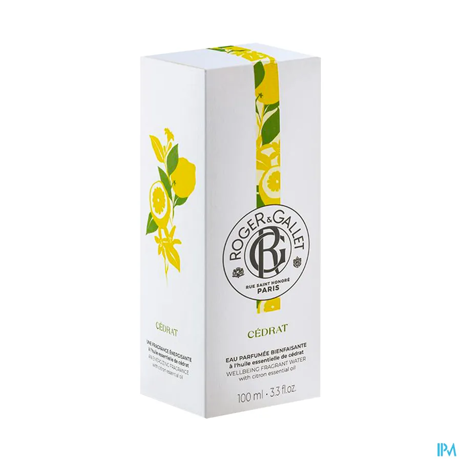 packshot van Roger & gallet Cedrat Eau Parfumee 100 ml