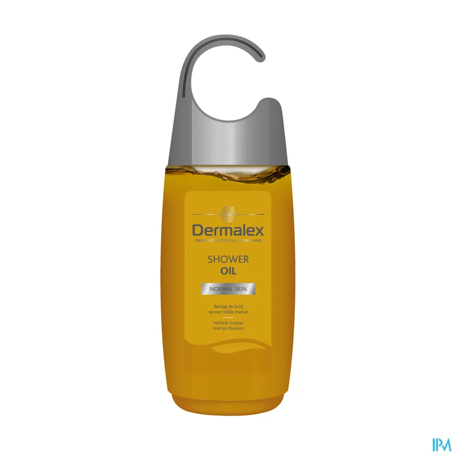 packshot van Dermalex Shower Oil voor Normale Huid Flacon 250 ml