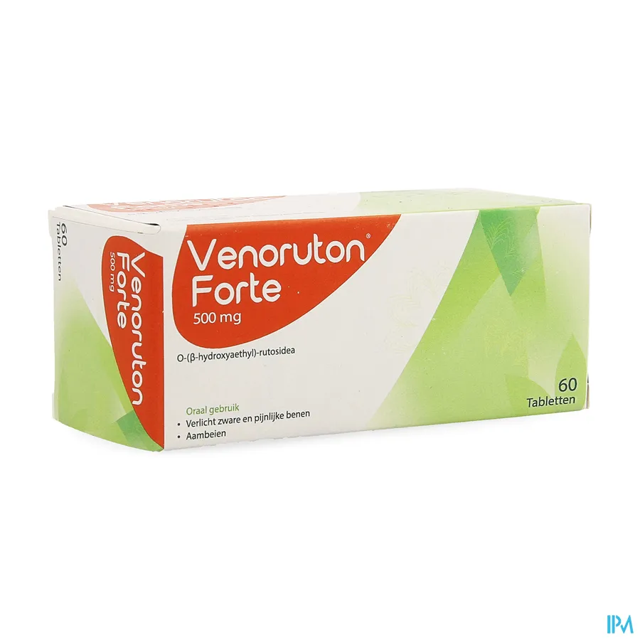 packshot van Venoruton Forte 500 mg 60 Tabletten PI Pharma