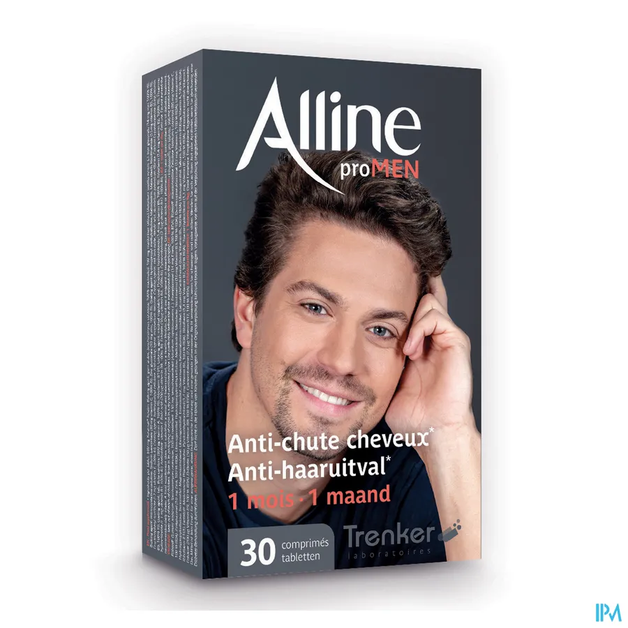 packshot van Alline Pro MEN Anti-Haaruitval voor 1 Maand 30 Tabletten