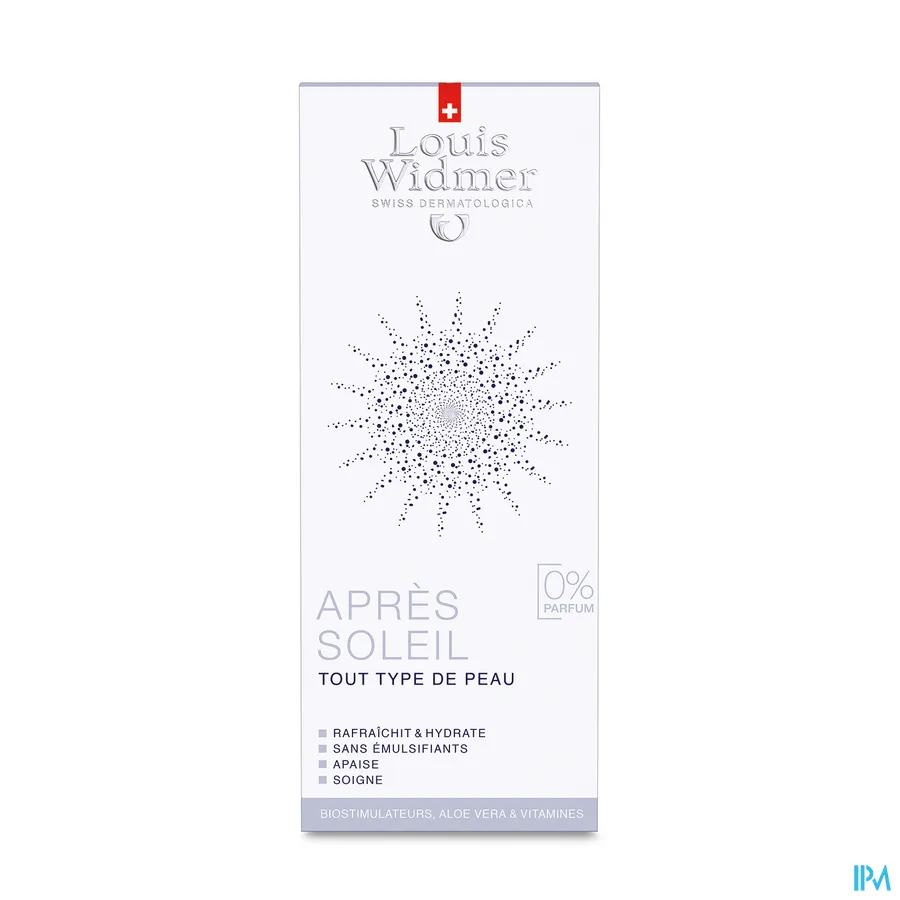 packshot van Louis Widmer After Sun Lotion Zonder Parfum 150ml