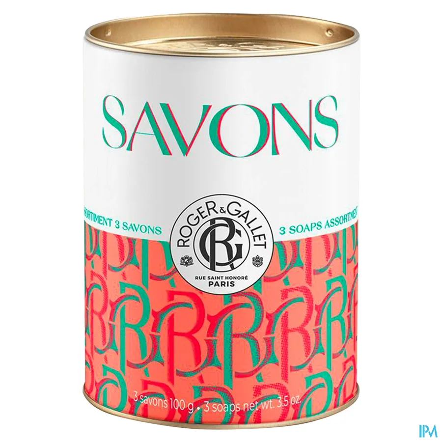 packshot van Roger & gallet Zeep Ging. R./neroli/oeillet 3 x 100 g