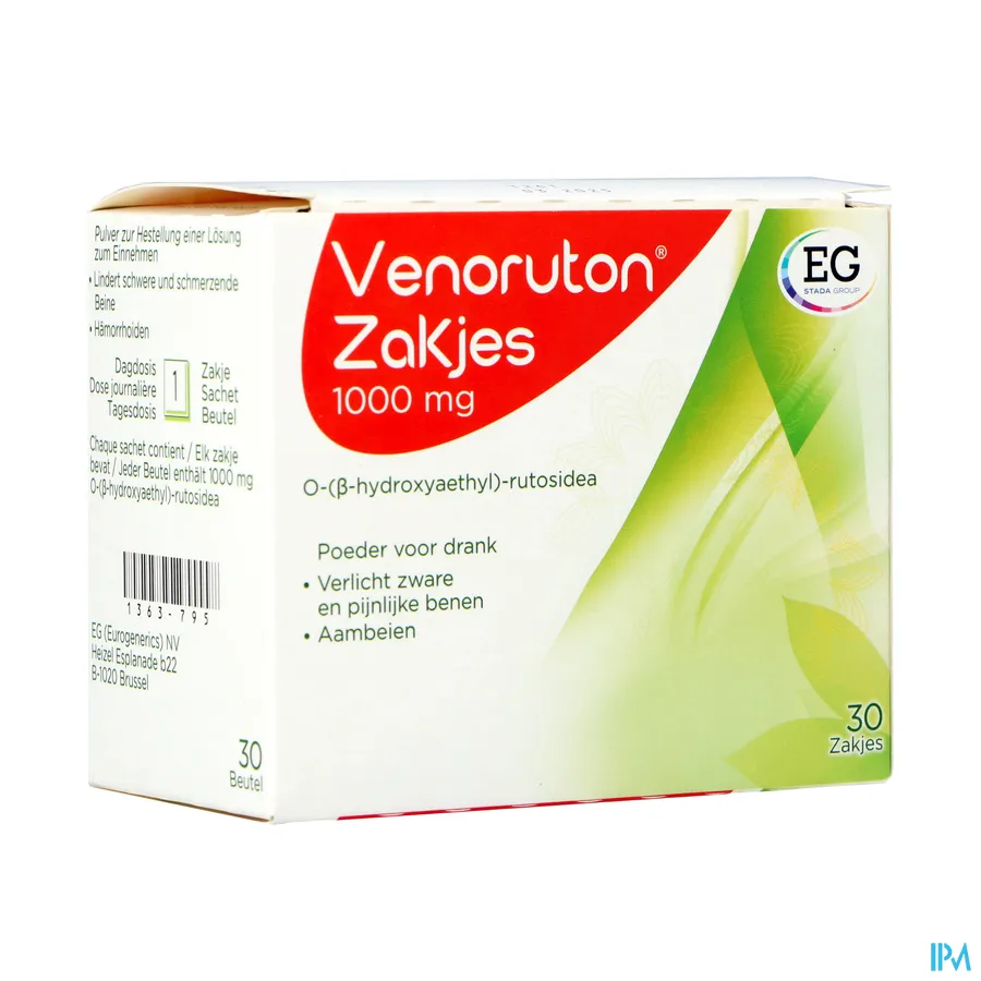 packshot van Venoruton 1000 30 zakjes