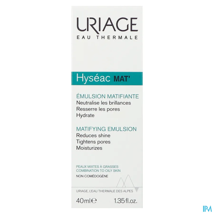 packshot van Uriage Hyséac Mat' 40 ml