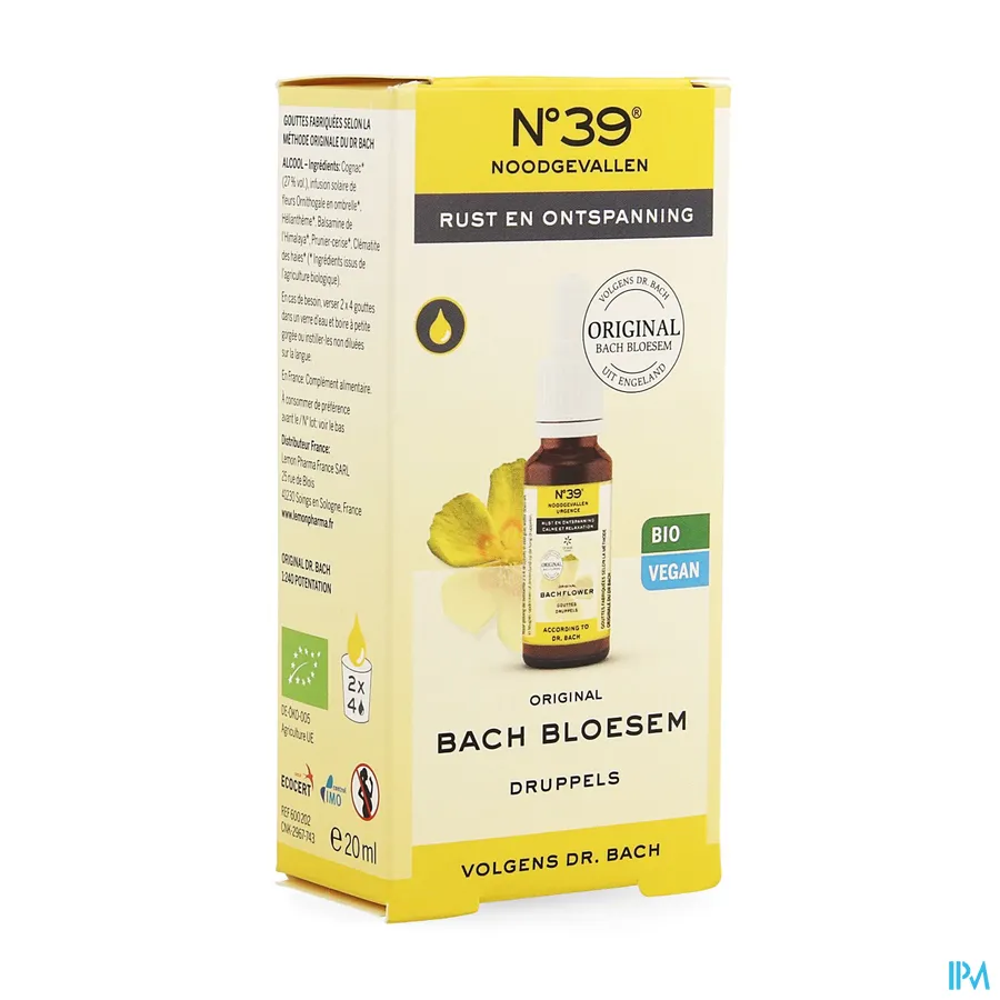packshot van Bach Bloesem Noodgevallen Druppels