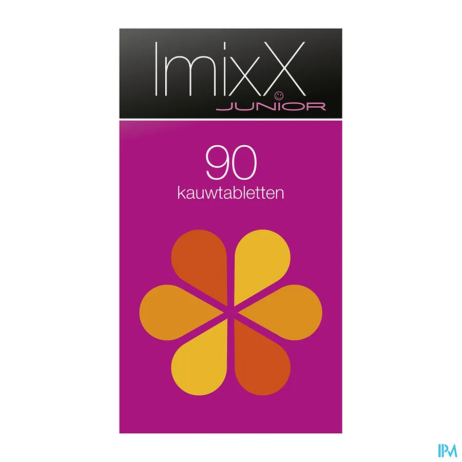 packshot van ImixX Junior 90 Kauwtabletten met Frambozensmaak
