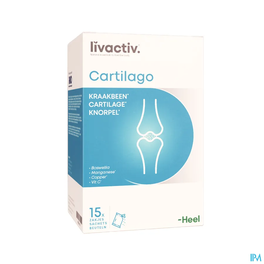 packshot van Livactiv Cartilago 15 zakjes