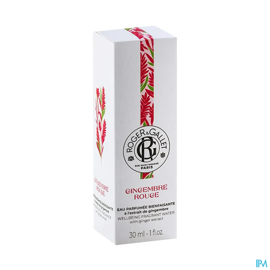 packshot van Roger & Gallet Gingembre Rouge Geparfumeerd Water 30 ml