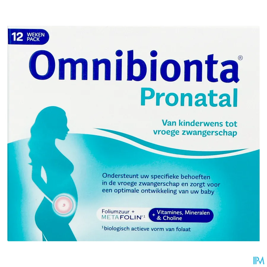 packshot van Omnibionta Pronatal 84 tabletten