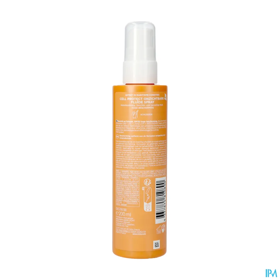 packshot van Cell protect fluide spray SPF 30 200 ml