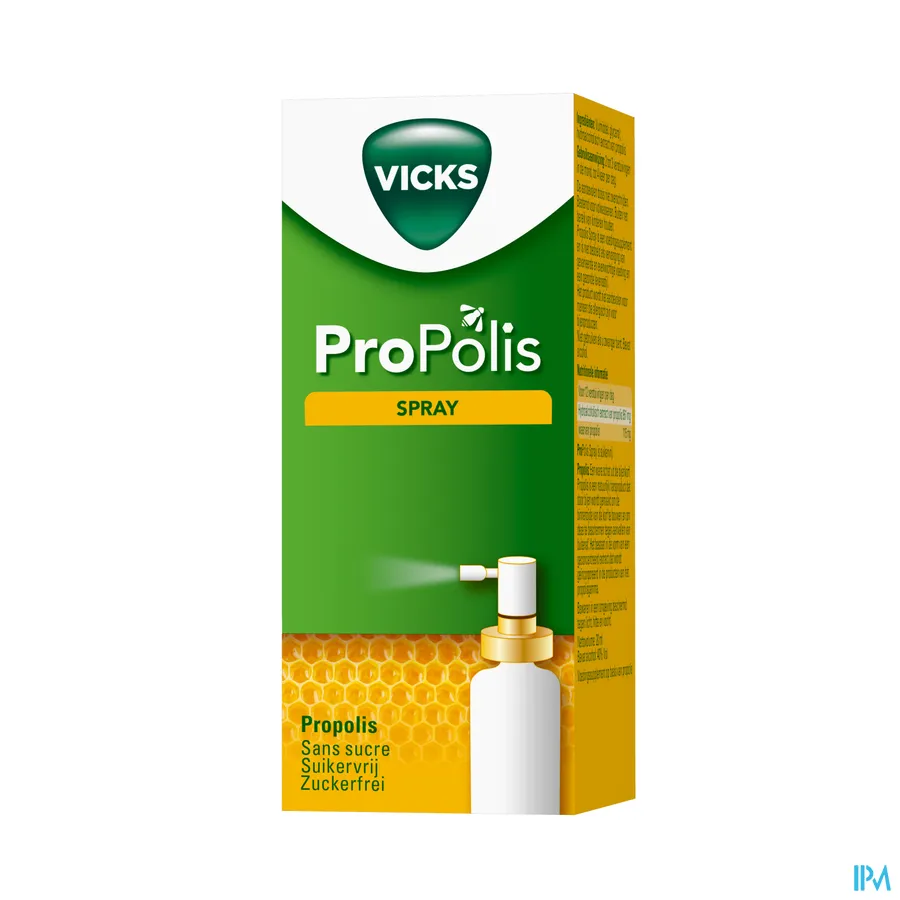 packshot van Vicks Propolis Keelspray 20 ml