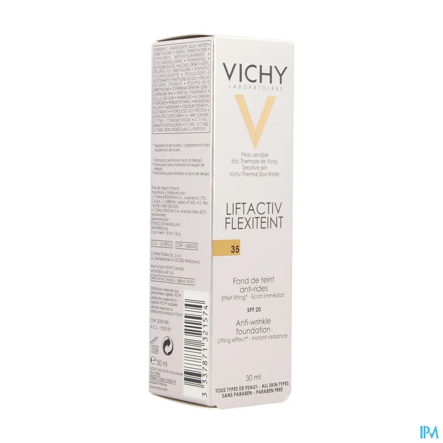 packshot van Vichy Liftactiv Flexiteint 35 Sand 30 ml