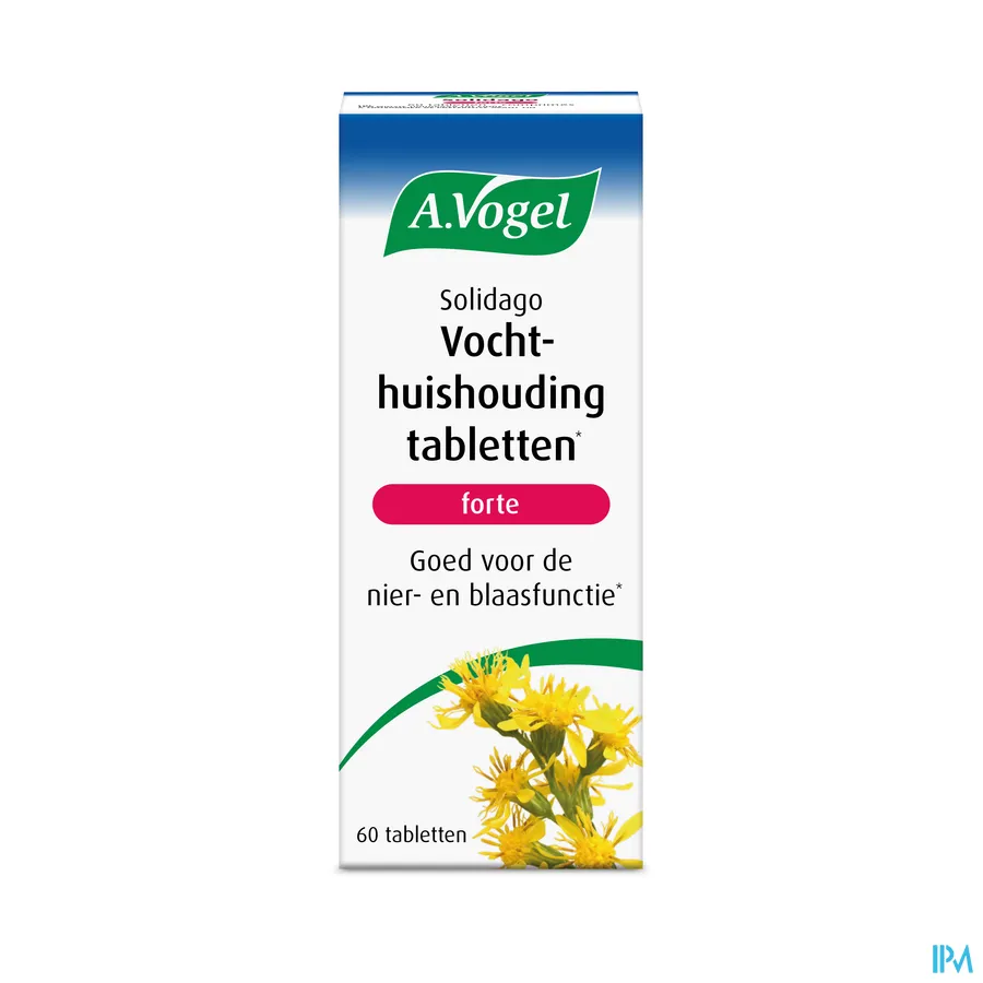 packshot van A. Vogel Solidago Forte voor Goede Vochthuishouding -Reinigend- 60 Tabletten