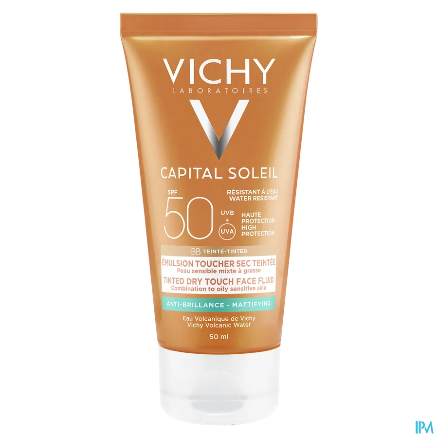 packshot van Vichy Ideal Soleil BB Getinte Crème Dry Touch SPF50+ 50 ml