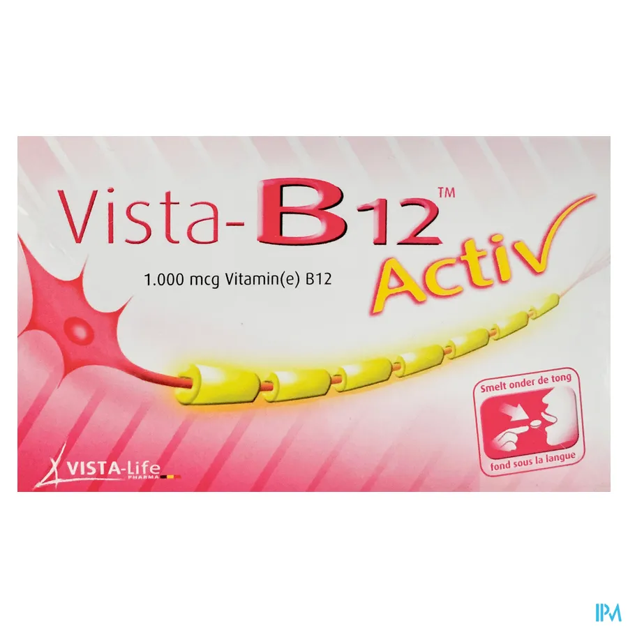 packshot van Vista B-12 Activ 60 smelttabletten
