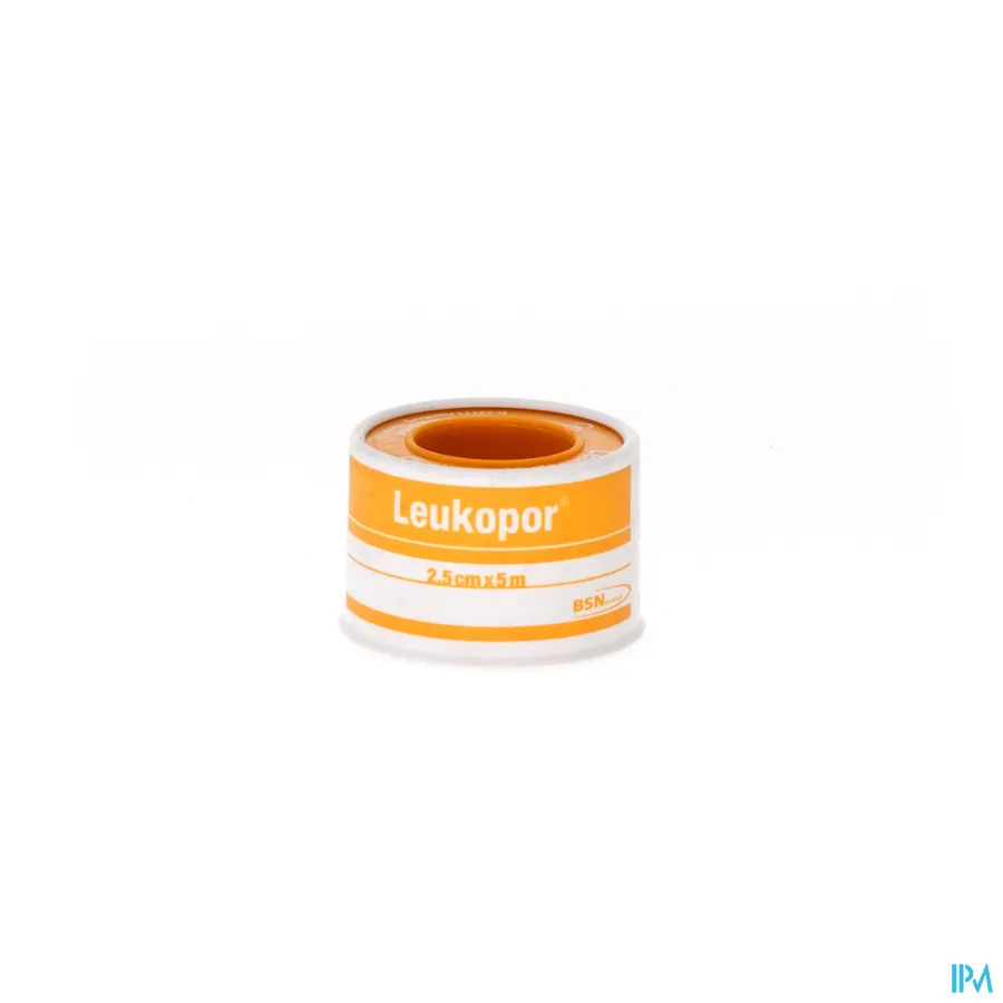 packshot van Leukopor Kleefpleister 2,5 cm x 5 m 1 stuk