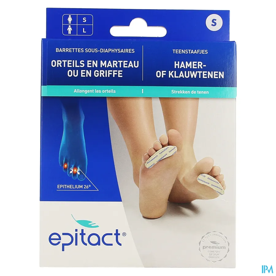packshot van Epitact Teenstaafjes voor Hamer- of Klauwtenen voor Vrouw Maat Small