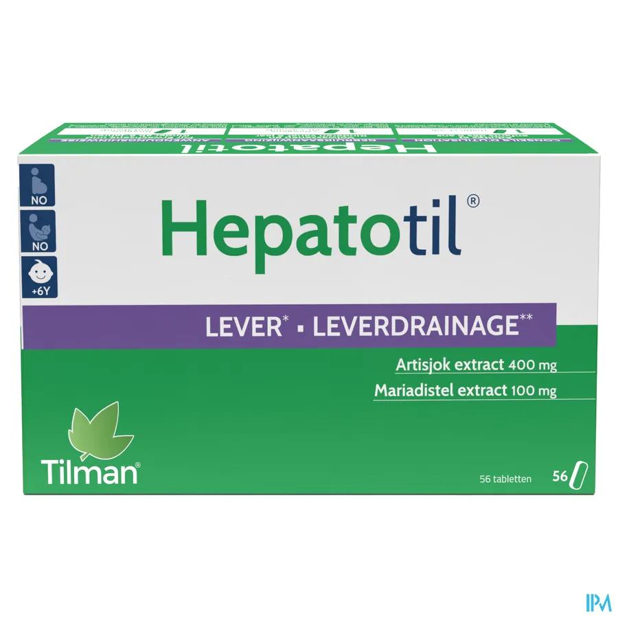 packshot van Tilman Hepatotil 56 tabletten