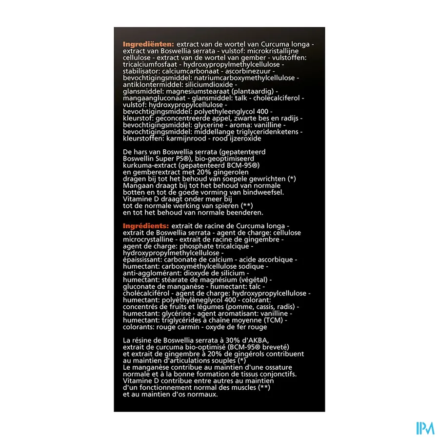 packshot van J-IxX Intense voor Gewrichten en Spieren 30 Tabletten